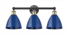 Innovations Lighting 616-3W-BAB-MBD-75-BL - Plymouth - 3 Light - 26 inch - Black Antique Brass - Bath Vanity Light