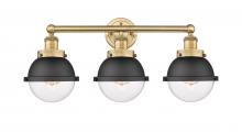 Innovations Lighting 616-3W-BB-HFS-62-BK - Edison - 3 Light - 25 inch - Brushed Brass - Bath Vanity Light