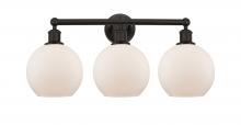 Innovations Lighting 616-3W-OB-G121-8 - Athens - 3 Light - 26 inch - Oil Rubbed Bronze - Bath Vanity Light