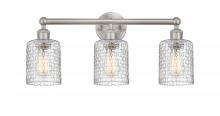 Innovations Lighting 616-3W-SN-G112C-5CL - Cobbleskill - 3 Light - 23 inch - Brushed Satin Nickel - Bath Vanity Light