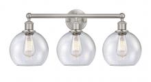 Innovations Lighting 616-3W-SN-G124-8 - Athens - 3 Light - 26 inch - Satin Nickel - Bath Vanity Light