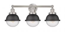 Innovations Lighting 616-3W-SN-HFS-64-BK - Edison - 3 Light - 25 inch - Satin Nickel - Bath Vanity Light