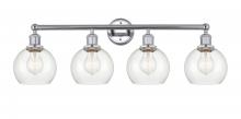 Innovations Lighting 616-4W-PC-G122-6 - Athens - 4 Light - 33 inch - Polished Chrome - Bath Vanity Light