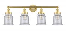 Innovations Lighting 616-4W-SG-G184 - Canton - 4 Light - 33 inch - Satin Gold - Bath Vanity Light