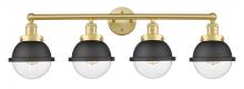 Innovations Lighting 616-4W-SG-HFS-62-BK - Edison - 4 Light - 34 inch - Satin Gold - Bath Vanity Light