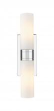 Innovations Lighting 617-2W-PC-G617-8WH - Boreas - 2 Light - 18 inch - Polished Chrome - Bath Vanity Light