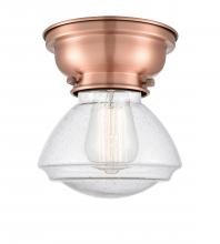 Innovations Lighting 623-1F-AC-G324 - Olean - 1 Light - 7 inch - Antique Copper - Flush Mount