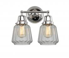 Innovations Lighting 623-2W-PC-G142 - Chatham - 2 Light - 14 inch - Polished Chrome - Bath Vanity Light