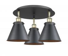 Innovations Lighting 916-3C-BAB-M13-BK - Appalachian - 3 Light - 20 inch - Black Antique Brass - Flush Mount