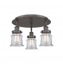 Innovations Lighting 916-3C-OB-G182S - Canton - 3 Light - 17 inch - Oil Rubbed Bronze - Flush Mount