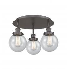 Innovations Lighting 916-3C-OB-G204-6 - Beacon - 3 Light - 18 inch - Oil Rubbed Bronze - Flush Mount