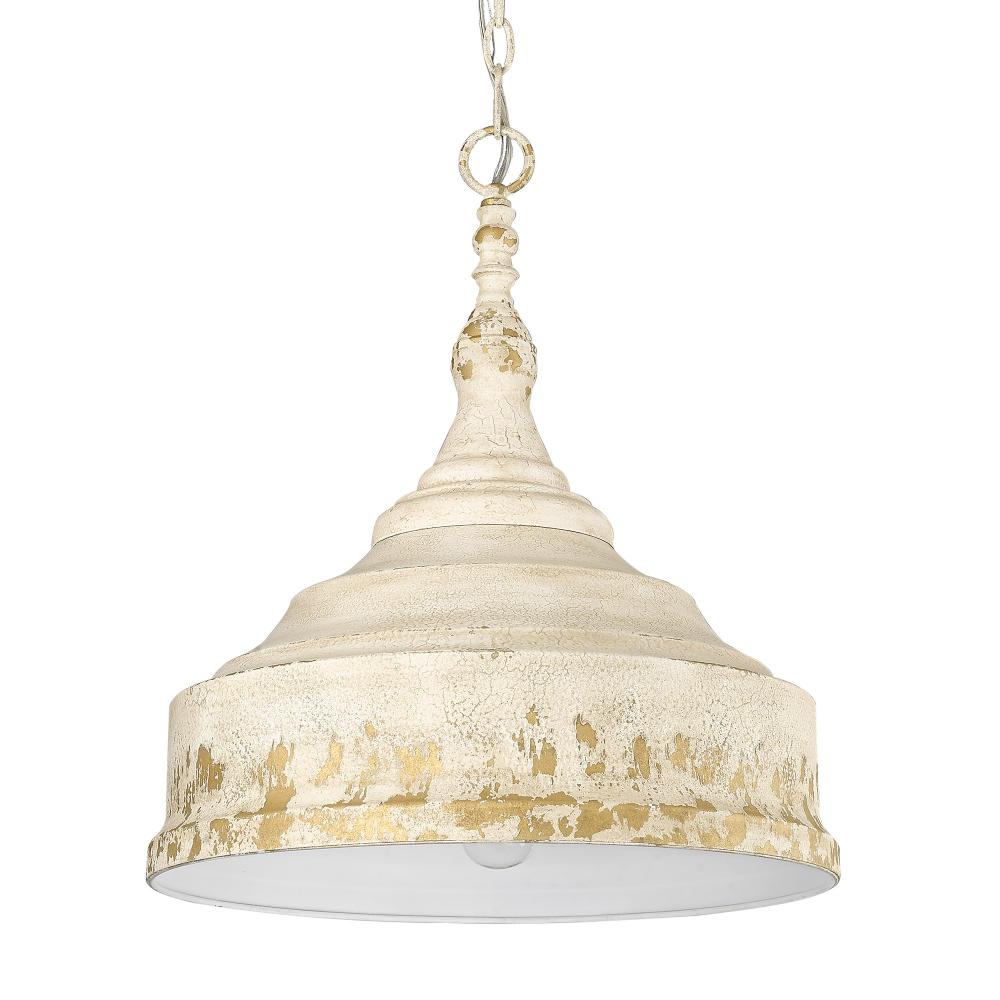 Keating 3 Light Pendant in Antique Ivory