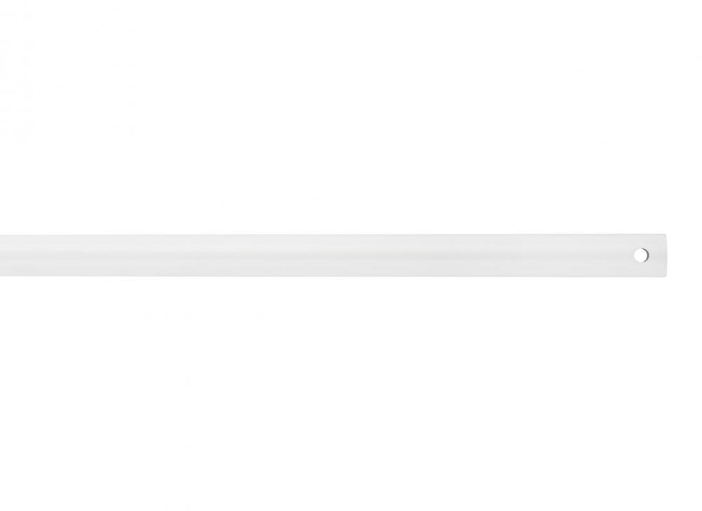 12" Downrod in White