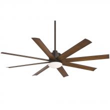 Minka-Aire F888L-CL/DK - Slipstream LED - 65" Ceiling Fan