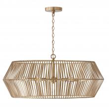 Capital 430361MA - 6-Light Angular Metal Chandelier in Matte Brass