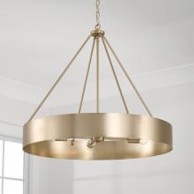 Capital 453041MA - 4-Light Modern Circular Metal Chandelier in Matte Brass