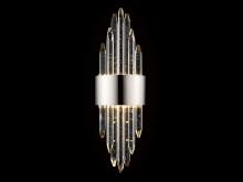 Avenue Lighting HF3017-PN - Aspen 22"  LED Wall  Sconce in Polished Nickel with Bubbled Crystal