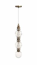 Avenue Lighting HF7903-AB - Avra 26" Stacked Sphere Glass And Metal Pendant in Aged Brass