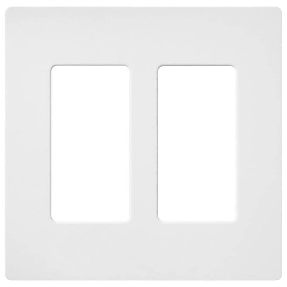 SATIN COLOR 2-GANG WALLPLATE SNOW