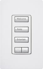 Lutron Electronics RRD-W3BSRL-SW - RA2 3BSRL WALL KEYPAD SNOW