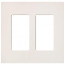 Lutron Electronics SC-2-BI - SATIN COLOR 2-GANG WALLPLATE BISCUIT