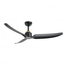 Kuzco Lighting Inc CF92952-BG/MB - Hugo 52-in Brushed Gold/Matte Black FAN Ceiling Fan