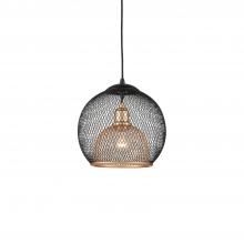 Kuzco Lighting Inc 494412-BK/GD - Gibraltar 12-in Black/Gold 1 Light Pendant