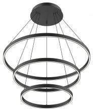 Kuzco Lighting Inc CH87932-BK - Cerchio 32-in Black LED Chandeliers