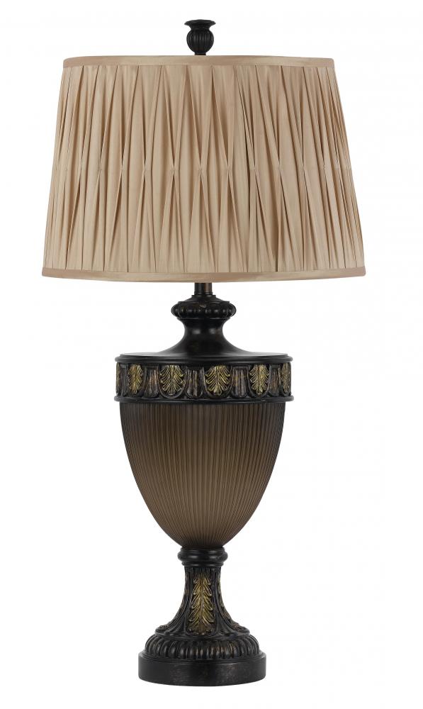 150W 3 way Clinton resin table lamp