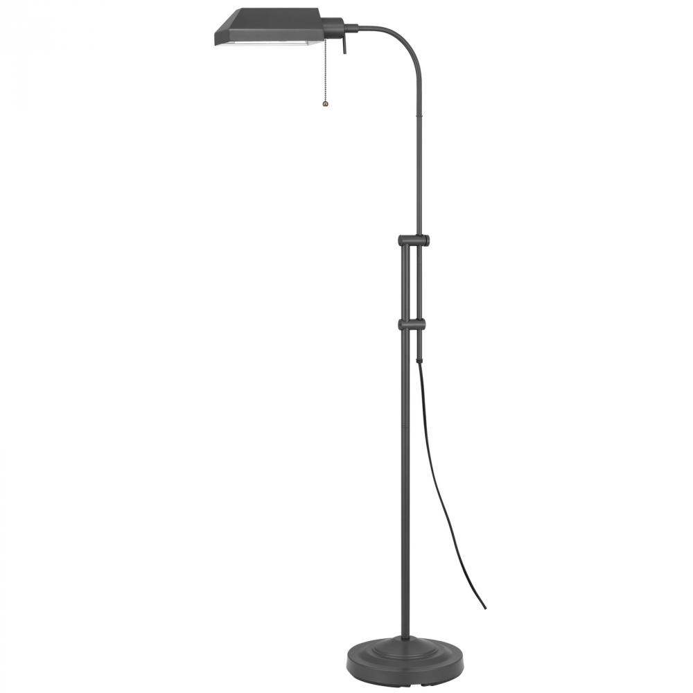 62" Height Metal Floor Lamp in Grey Finish