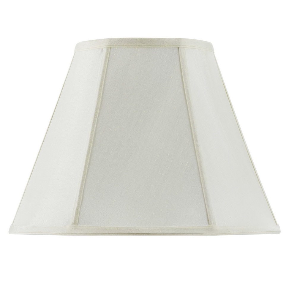 12" Tall Eggshell Fabric Shade