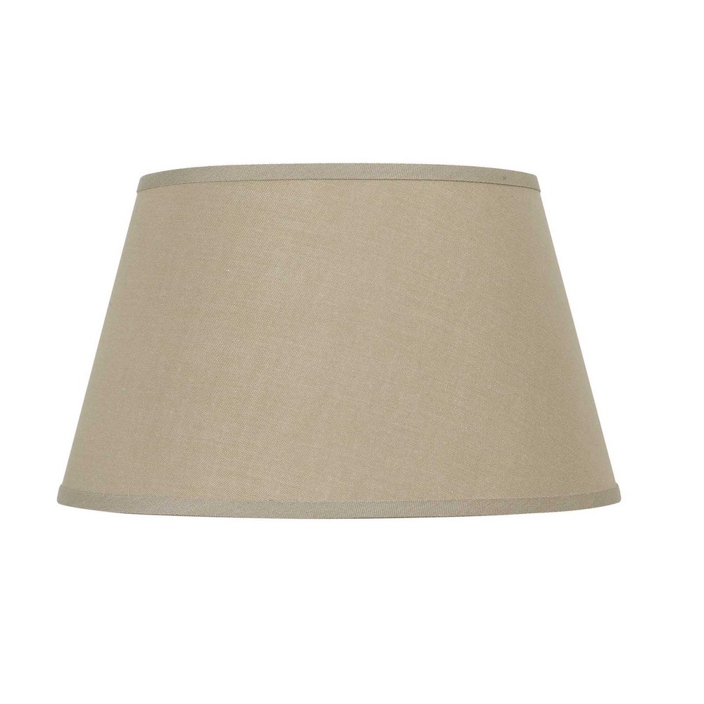 11" Height Fabric Shade in Khaki Finish