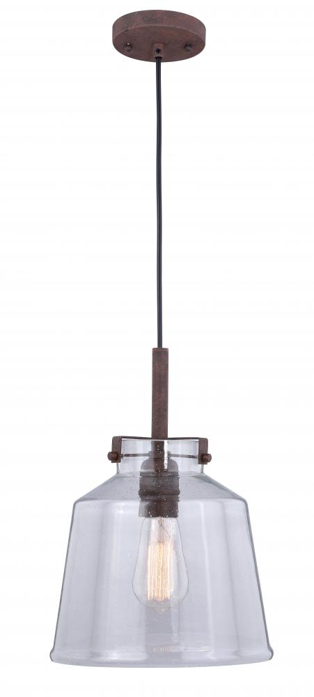 Milone 10-in Pendant Textured Rustic Bronze