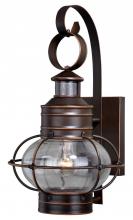 Vaxcel International T0249 - Chatham Motion Sensor Dusk to Dawn Outdoor Wall Light Burnished Bronze