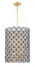 Minka Metropolitan N7847-711 - Brookcrest - 8 Light Pendant