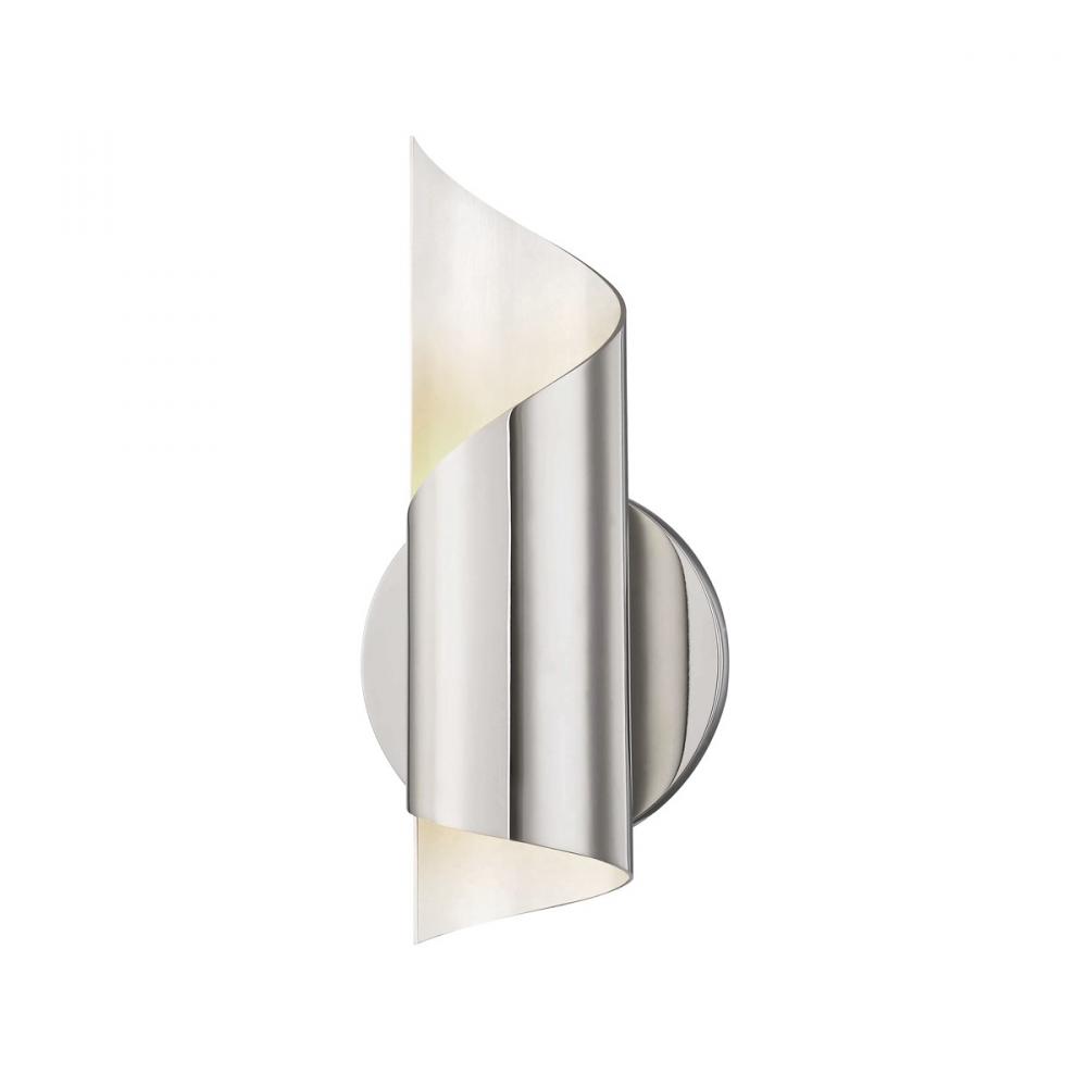 Evie Polished Nickel Sconce