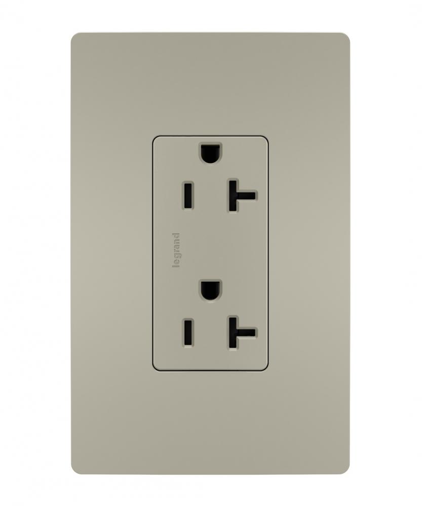 radiant® Spec Grade 20A Tamper-Resistant Receptacle, Nickel