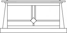 Arroyo Craftsman ABC-15TN-AC - 15" Aberdeen column mount