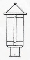 Arroyo Craftsman BP-7LM-S - 7" berkeley long body post mount