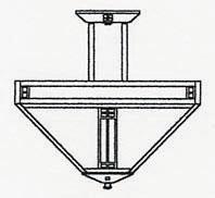 Arroyo Craftsman PIH-18OF-MB - 18" prairie inverted ceiling mount