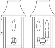 Arroyo Craftsman PRW-7RM-AC - 7" Providence flush wall mount