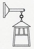 Arroyo Craftsman RB-8M-RC - 8" raymond wall mount