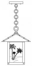 Arroyo Craftsman TRH-9PTRM-VP - 9" timber ridge pendant with palm tree  filigree