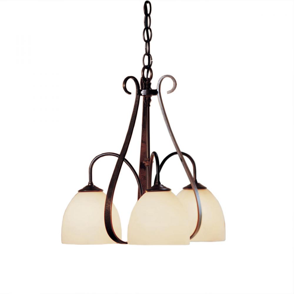 Sweeping Taper 3 Arm Chandelier