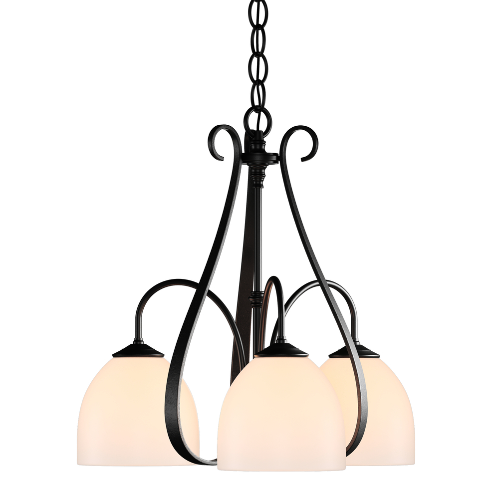 Sweeping Taper 3 Arm Chandelier