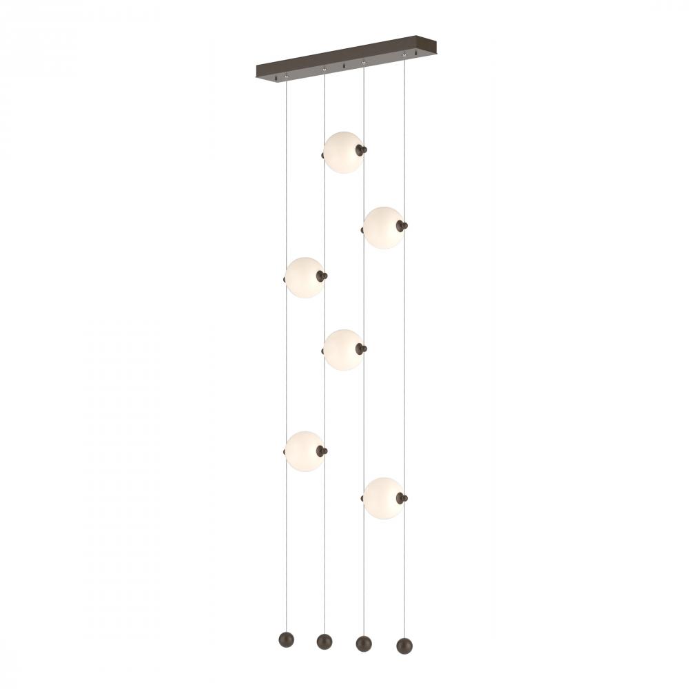 Abacus 6-Light Ceiling-to-Floor LED Pendant