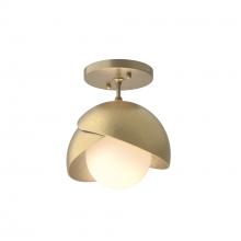 Hubbardton Forge 121377-SKT-84-86-GG0711 - Brooklyn 1-Light Double Shade Semi-Flush