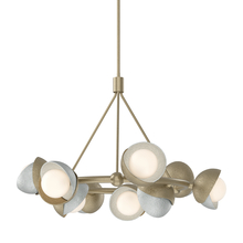 Hubbardton Forge 131068-SKT-MULT-84-82-GG0711 - Brooklyn 9-Light Double Shade Ring Pendant