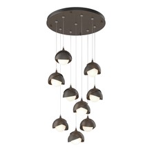 Hubbardton Forge 131105-SKT-STND-05-07-GG0711 - Brooklyn 9-Light Double Shade Pendant