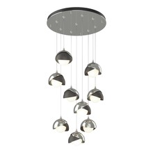 Hubbardton Forge 131105-SKT-STND-85-20-GG0711 - Brooklyn 9-Light Double Shade Pendant